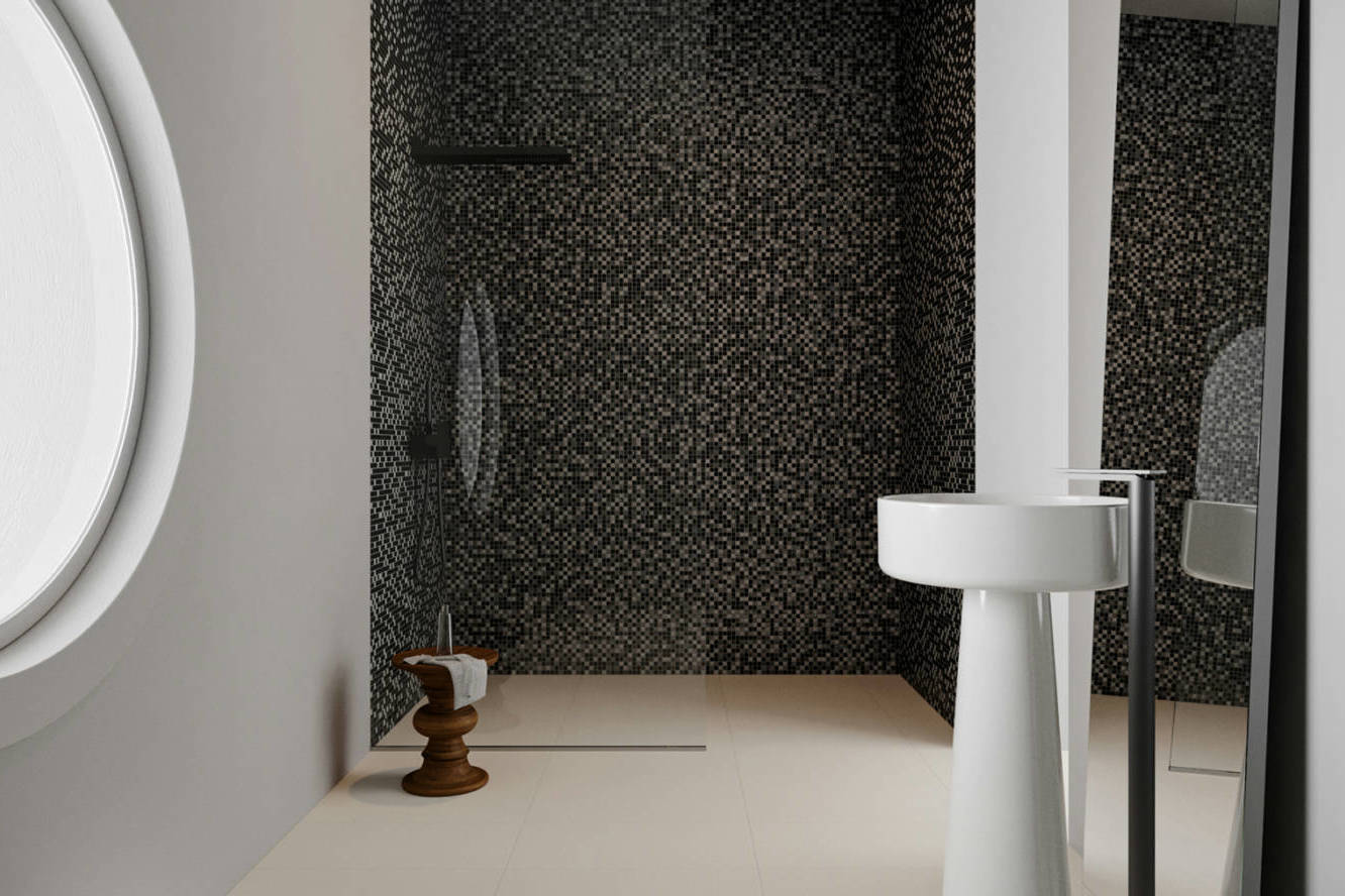 Bliss Midnight Glass Stone Blend 2 | Clon Digital Tile Catalog