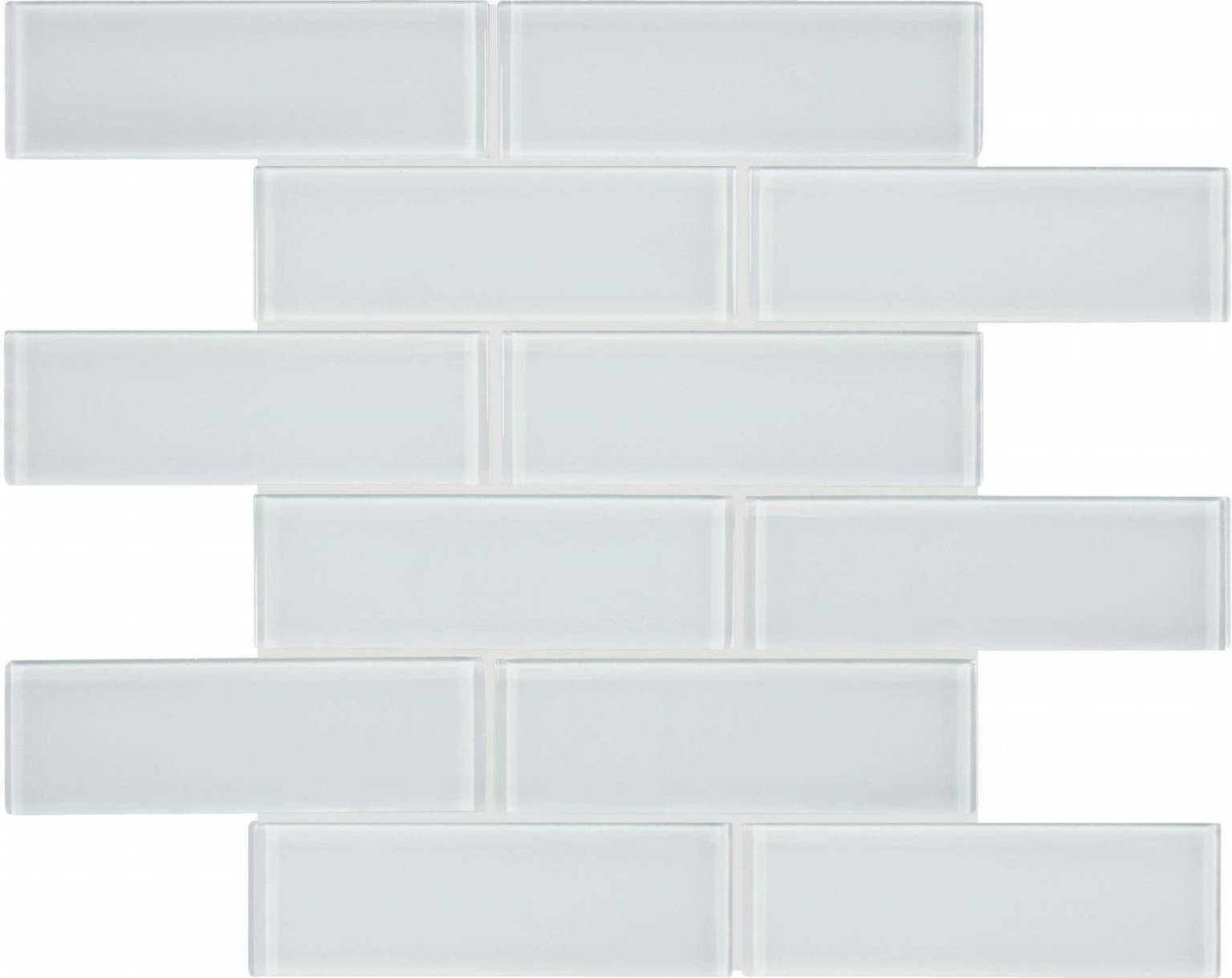 Ice 2X6 Brick Mosaic | Clon Digital Tile Catalog