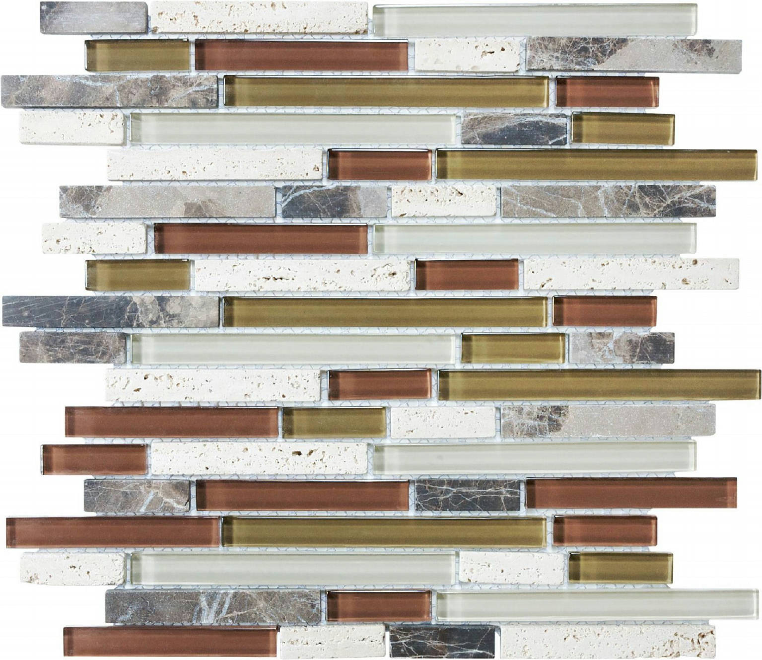 Linear Cabernet Mosaic | Clon Digital Tile Catalog