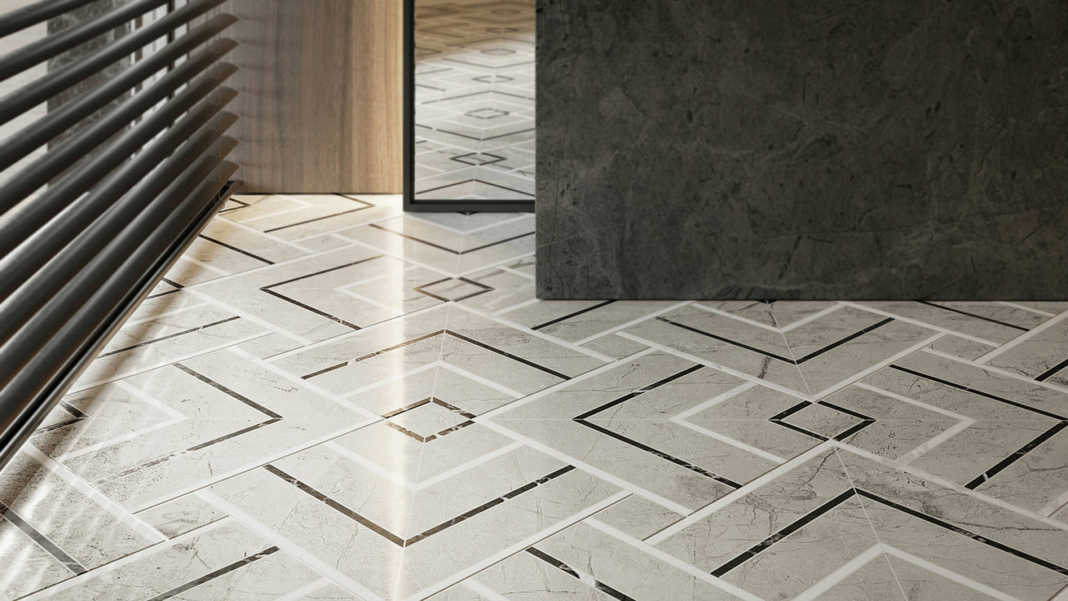 Luxury Roma Argento Picco Mosaic 3 | Clon Digital Tile Catalog