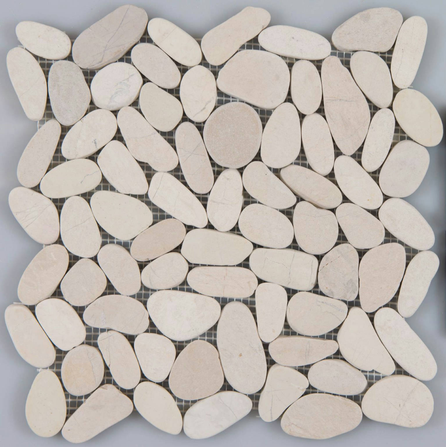 Serenity Ivory Flat Pebble | Clon Digital Tile Catalog