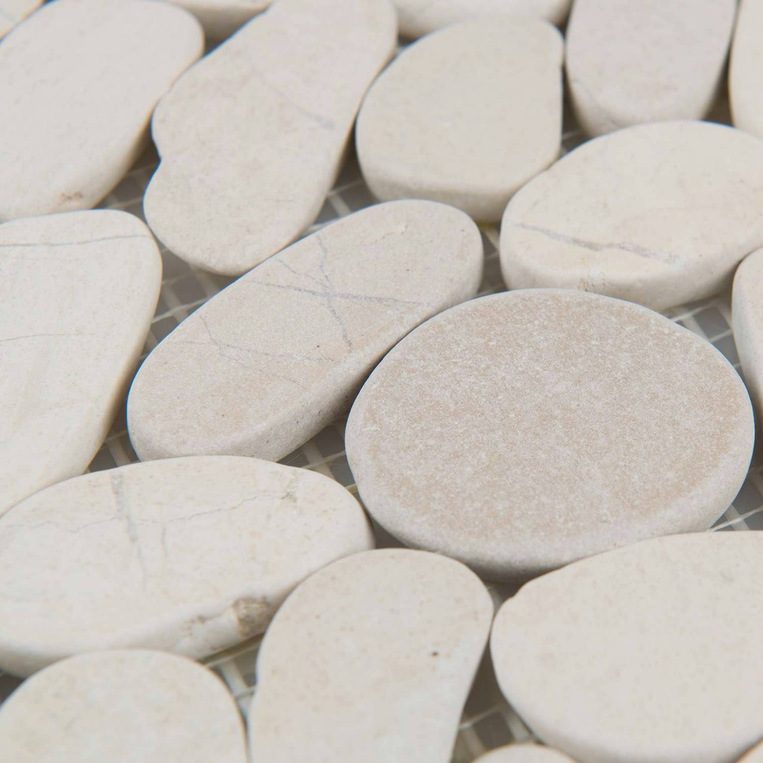 Serenity Ivory Flat Pebble | Clon Digital Tile Catalog