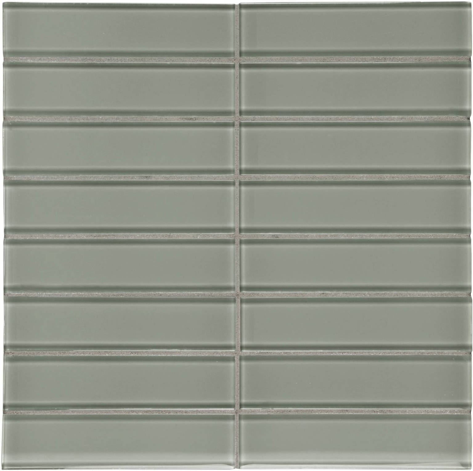 Smoke 1.5X6 Stacked Mosaic | Clon Digital Tile Catalog