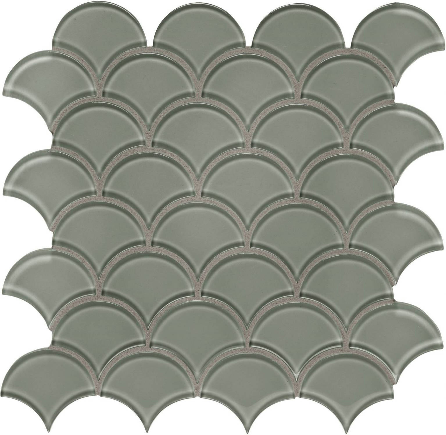 Smoke Scallop Mosaic | Clon Digital Tile Catalog