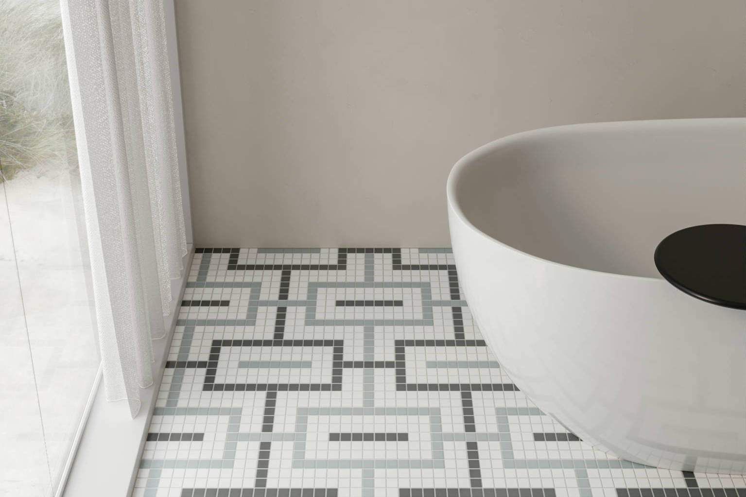 Traditions Dawn Chain Mosaic 4 | Clon Digital Tile Catalog