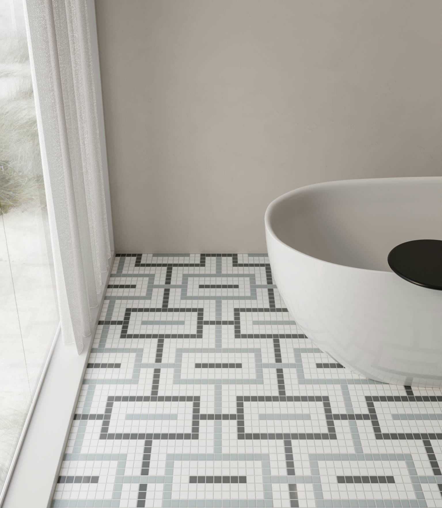 Traditions Dawn Chain Mosaic 4 | Clon Digital Tile Catalog