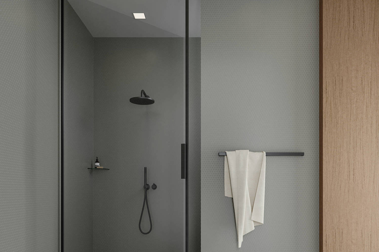 Traditions Taupe Matte 1in Hex Mosaic 2 | Clon Digital Tile Catalog