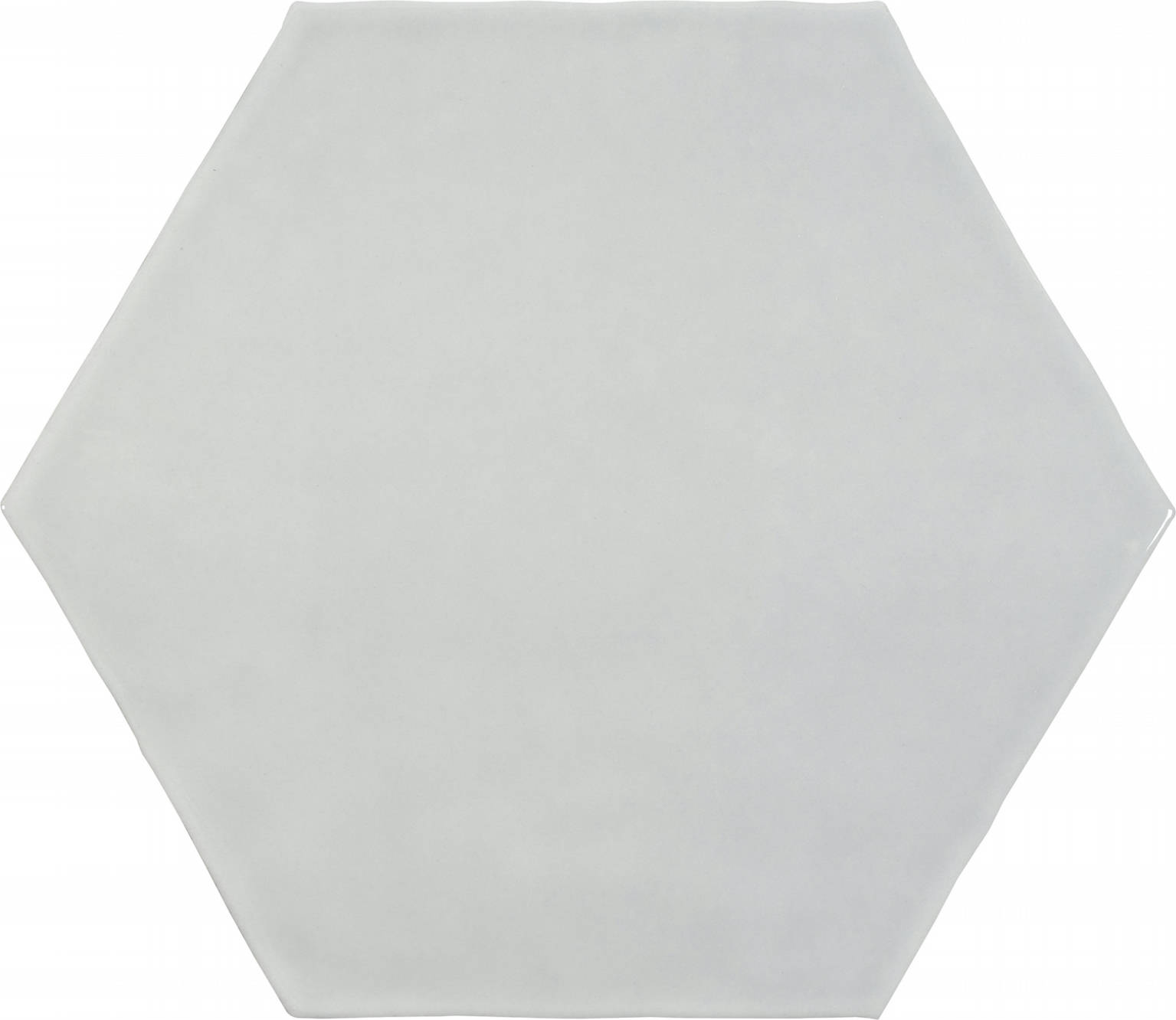 6" Bright Silver Glossy Hexagon | Clon Digital Tile Catalog