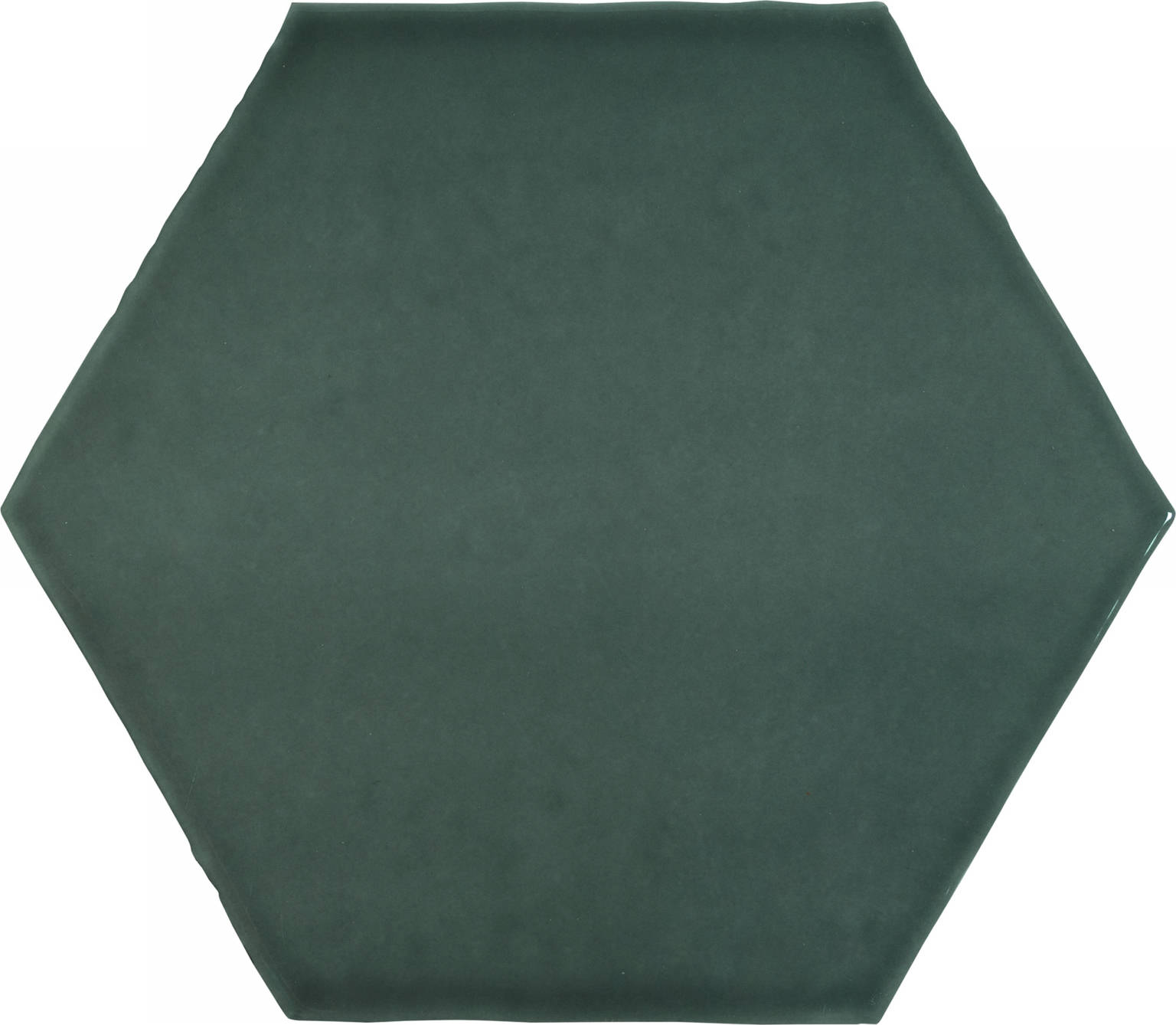 6" Brilliant Emerald Glossy Hexagon | Clon Digital Tile Catalog
