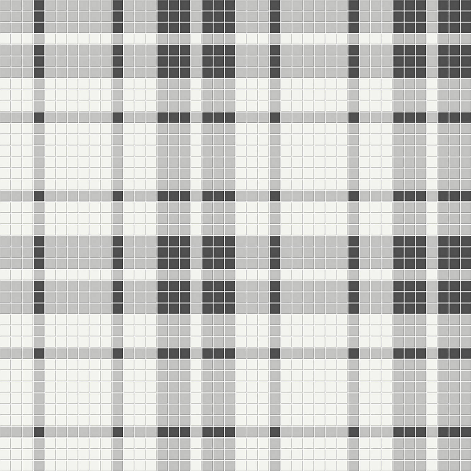 Midnight Blend Matte Plaid Pattern Mosaic | Clon Digital Tile Catalog