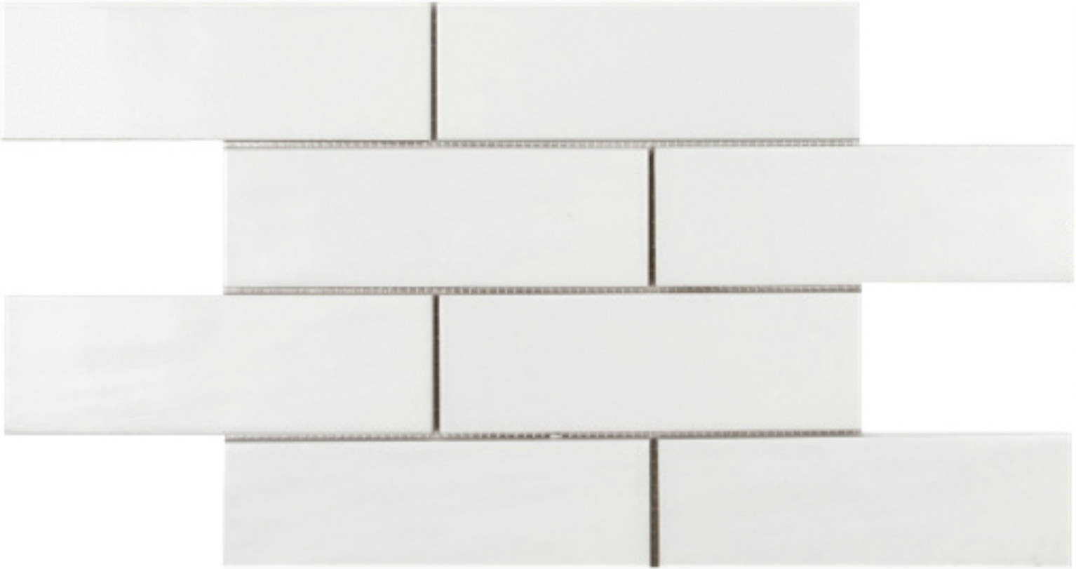 Brickwork Mosaic Matte-Gloss Pearl | Clon Digital Tile Catalog
