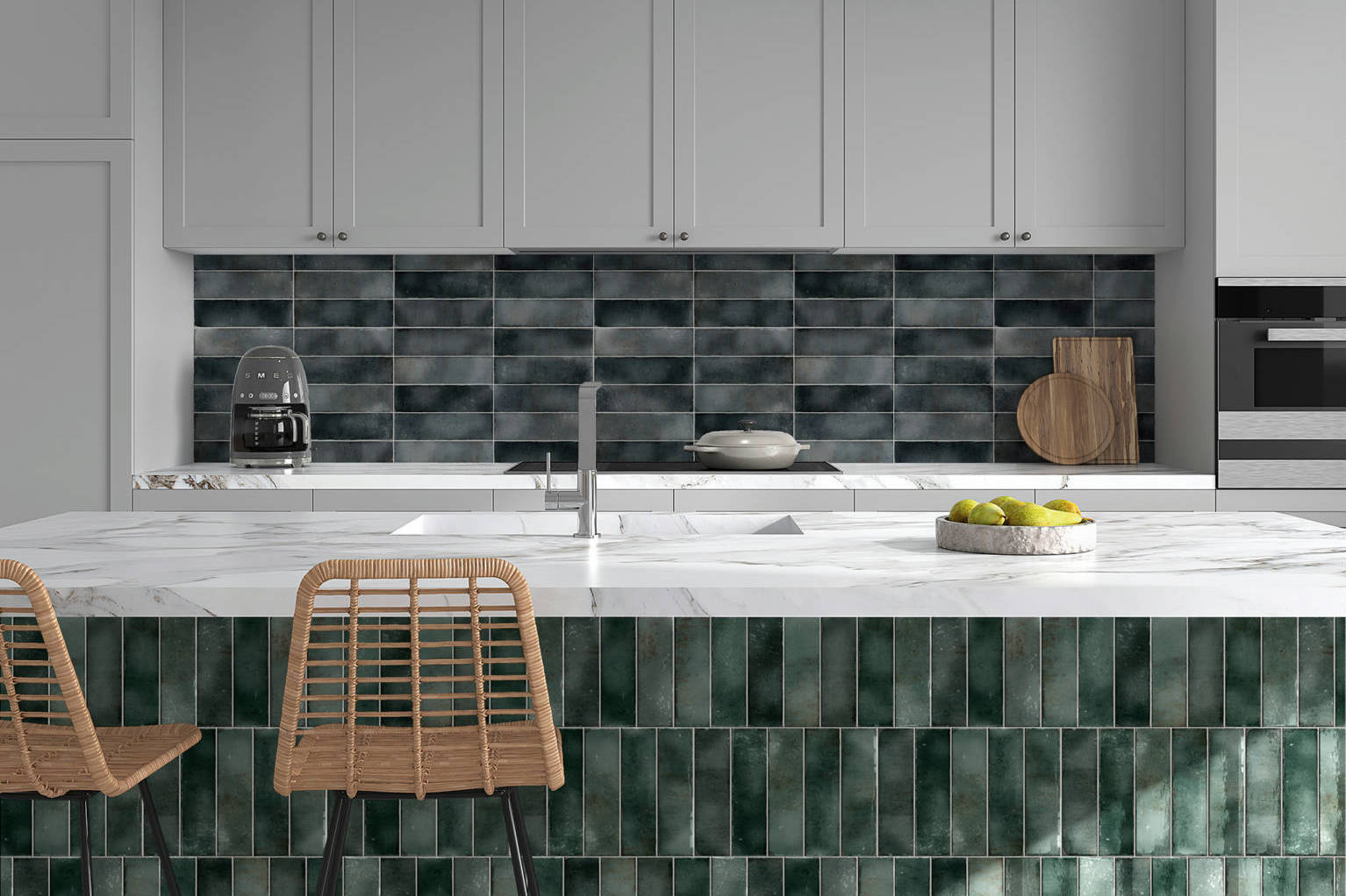 Miami Brickell Jade and Key Biscayne Anthracite | Clon Digital Tile Catalog