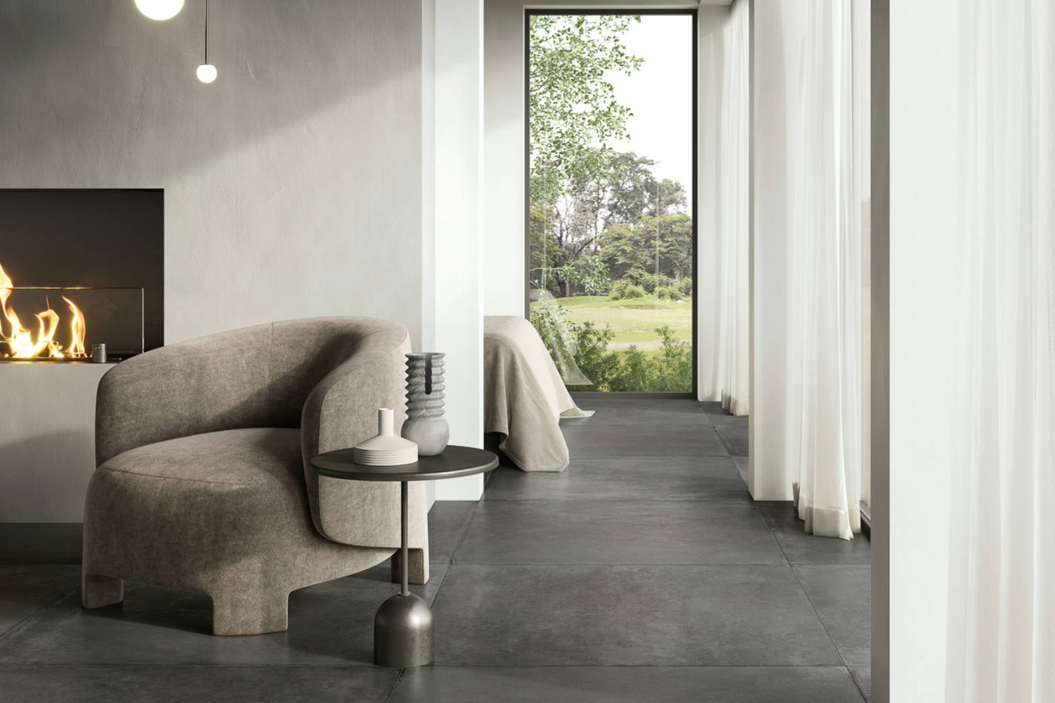 Charleston Palms Steel 40x40 | Clon Digital Tile Catalog