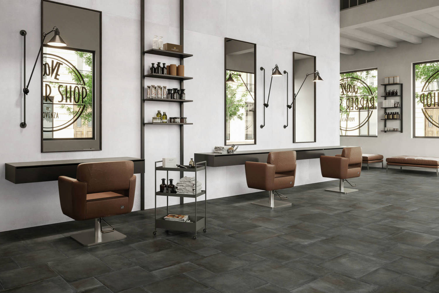Charleston Palms Steel Modular 3 | Clon Digital Tile Catalog