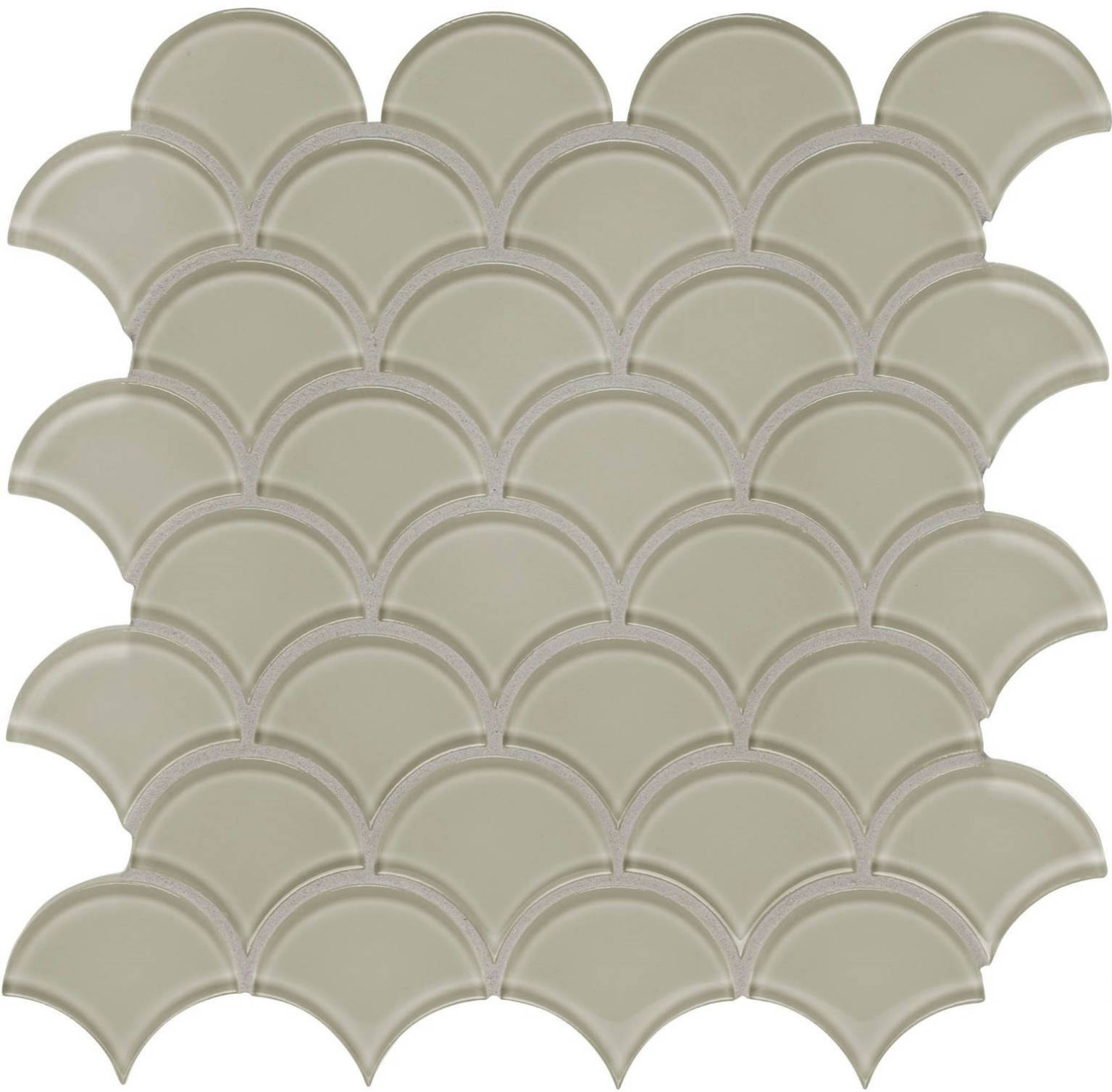 Earth Scallop Mosaic | Clon Digital Tile Catalog
