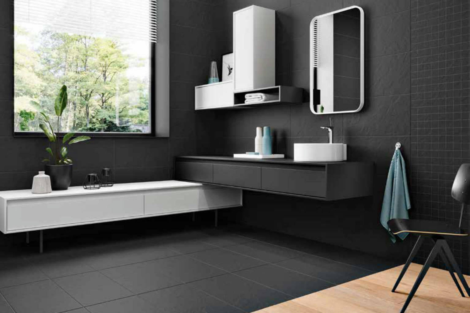 Nepal Slate Kathmandu Black 12x24 and 2x2 | Clon Digital Tile Catalog