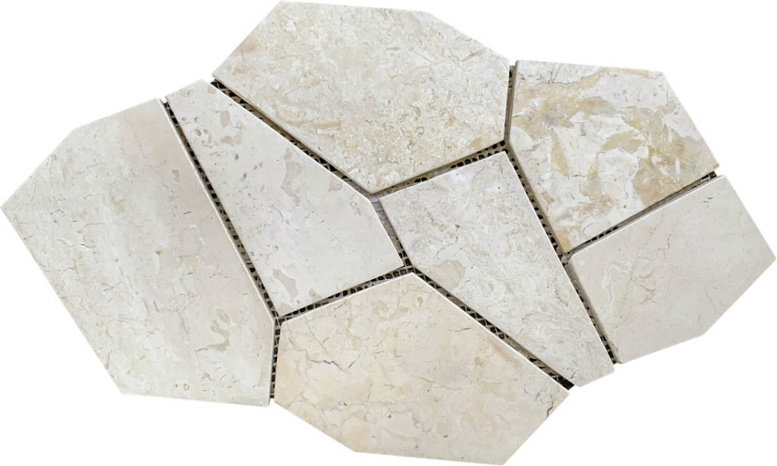 Opus White Marble Meshed Mounted Mosaic | Clon Digital Tile Catalog