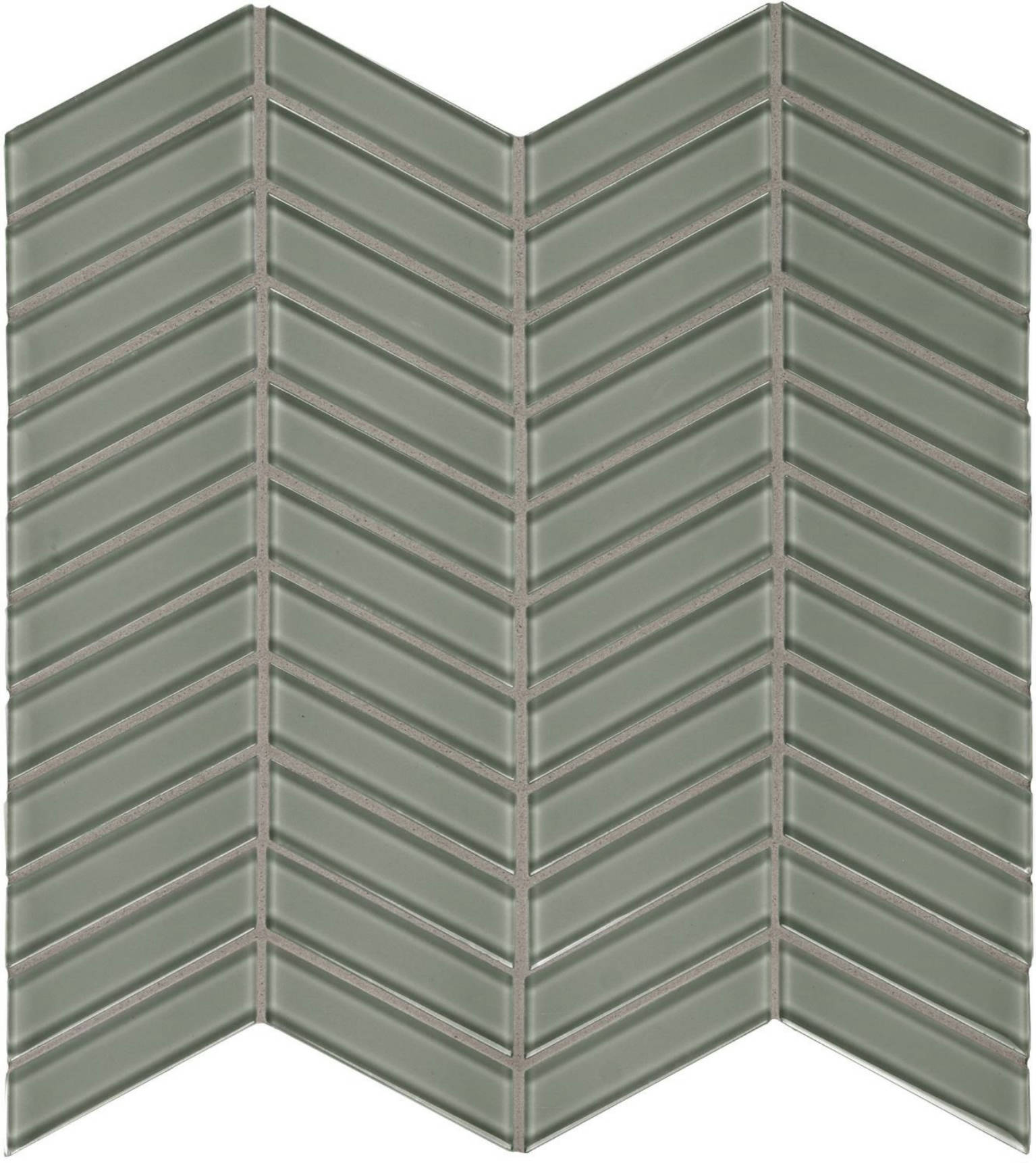 Smoke Chevron Mosaic | Clon Digital Tile Catalog