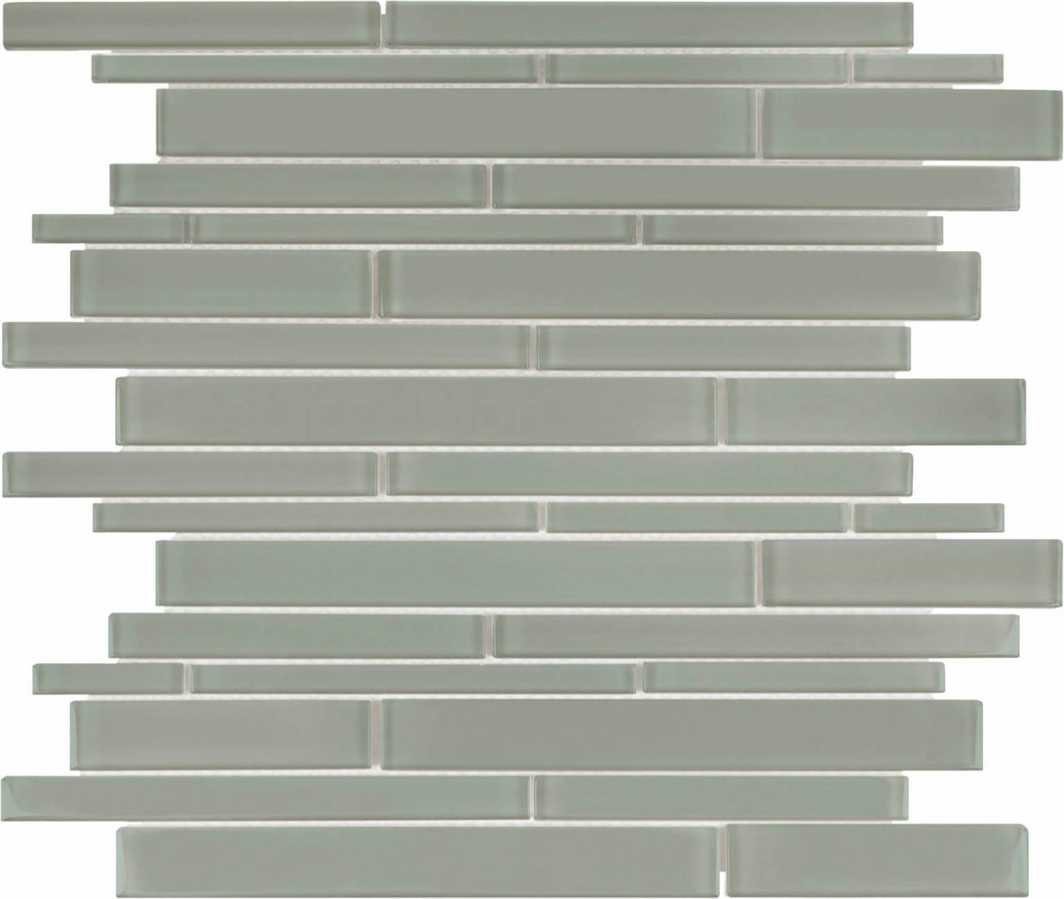 Smoke Random Strip Mosaic | Clon Digital Tile Catalog