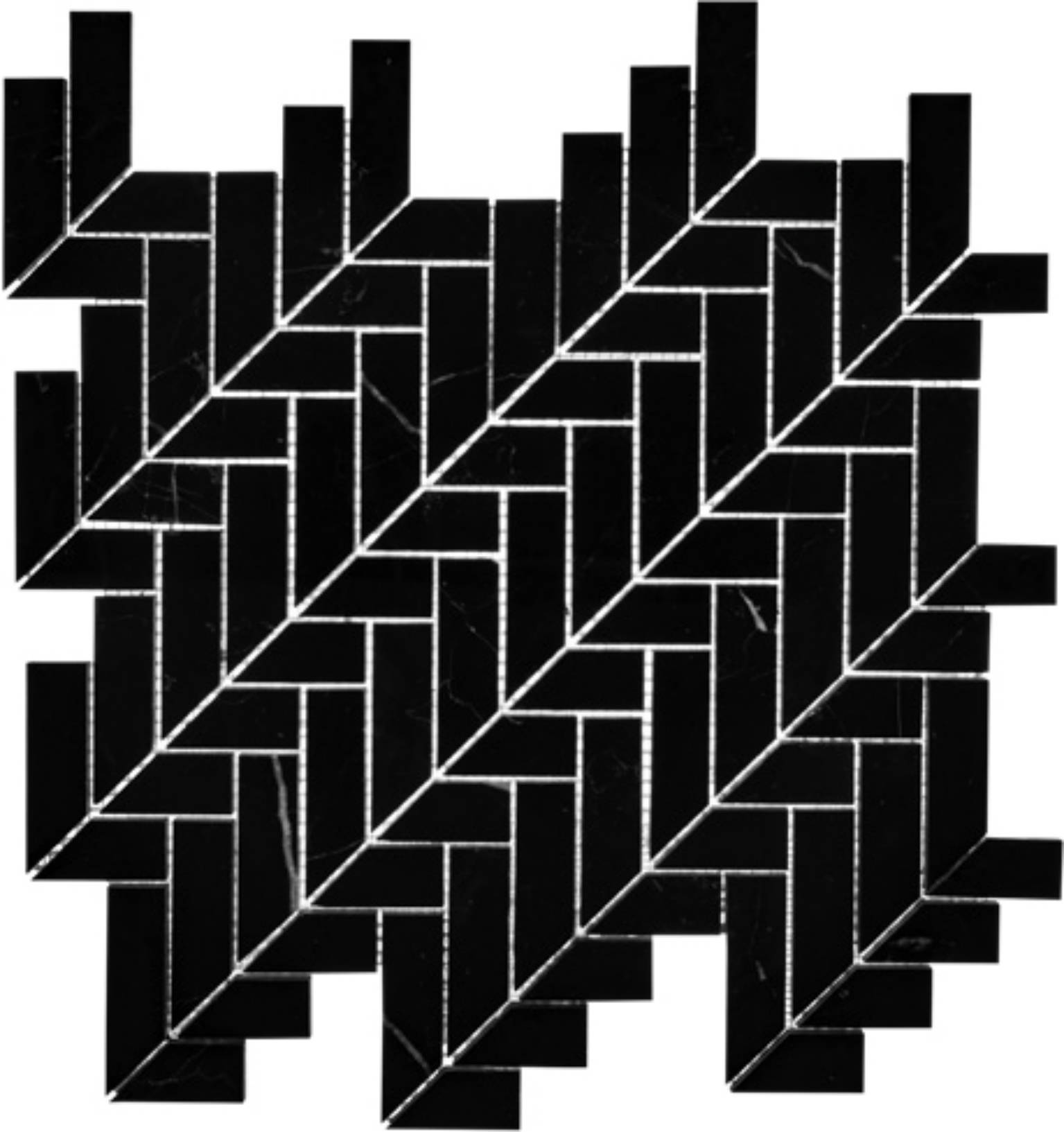 Arrow Nero Mosaic | Clon Digital Tile Catalog