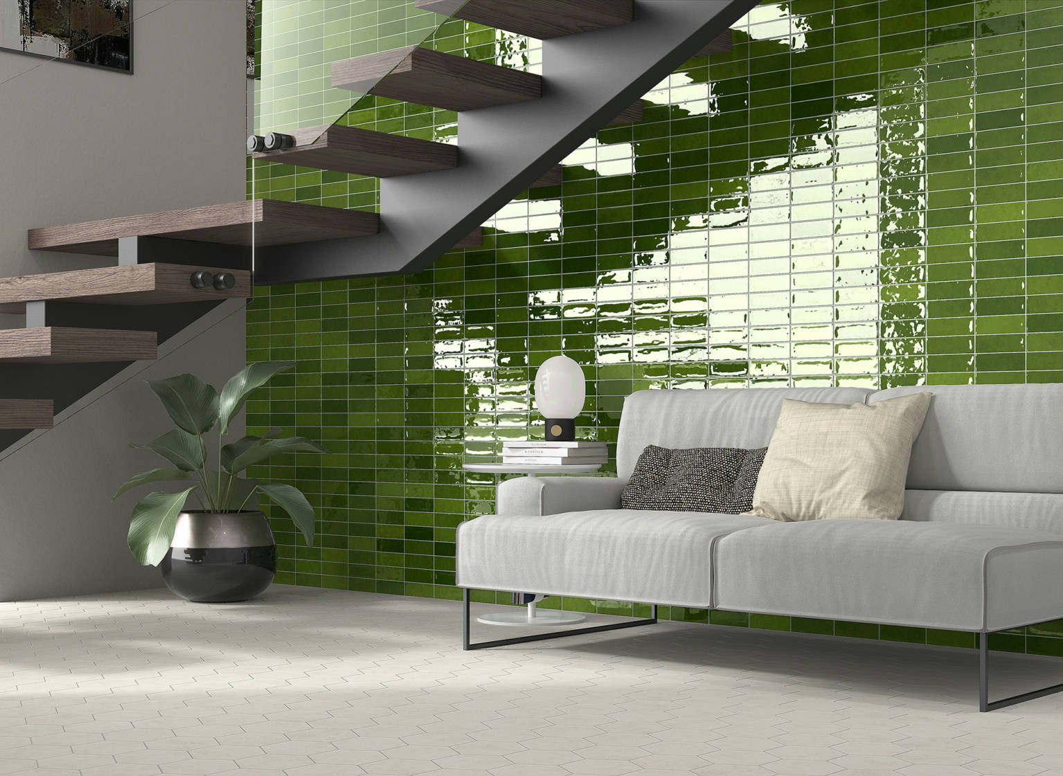 Barcelona 2x6" Olive | Clon Digital Tile Catalog