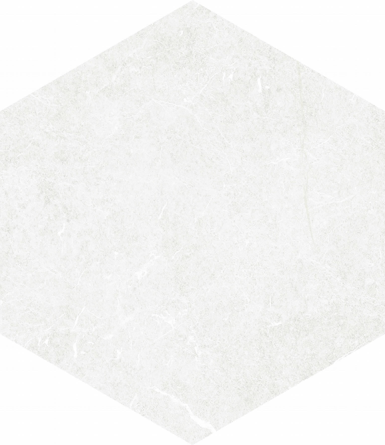 Form 5.5X6.3” White Hexagon | Clon Digital Tile Catalog
