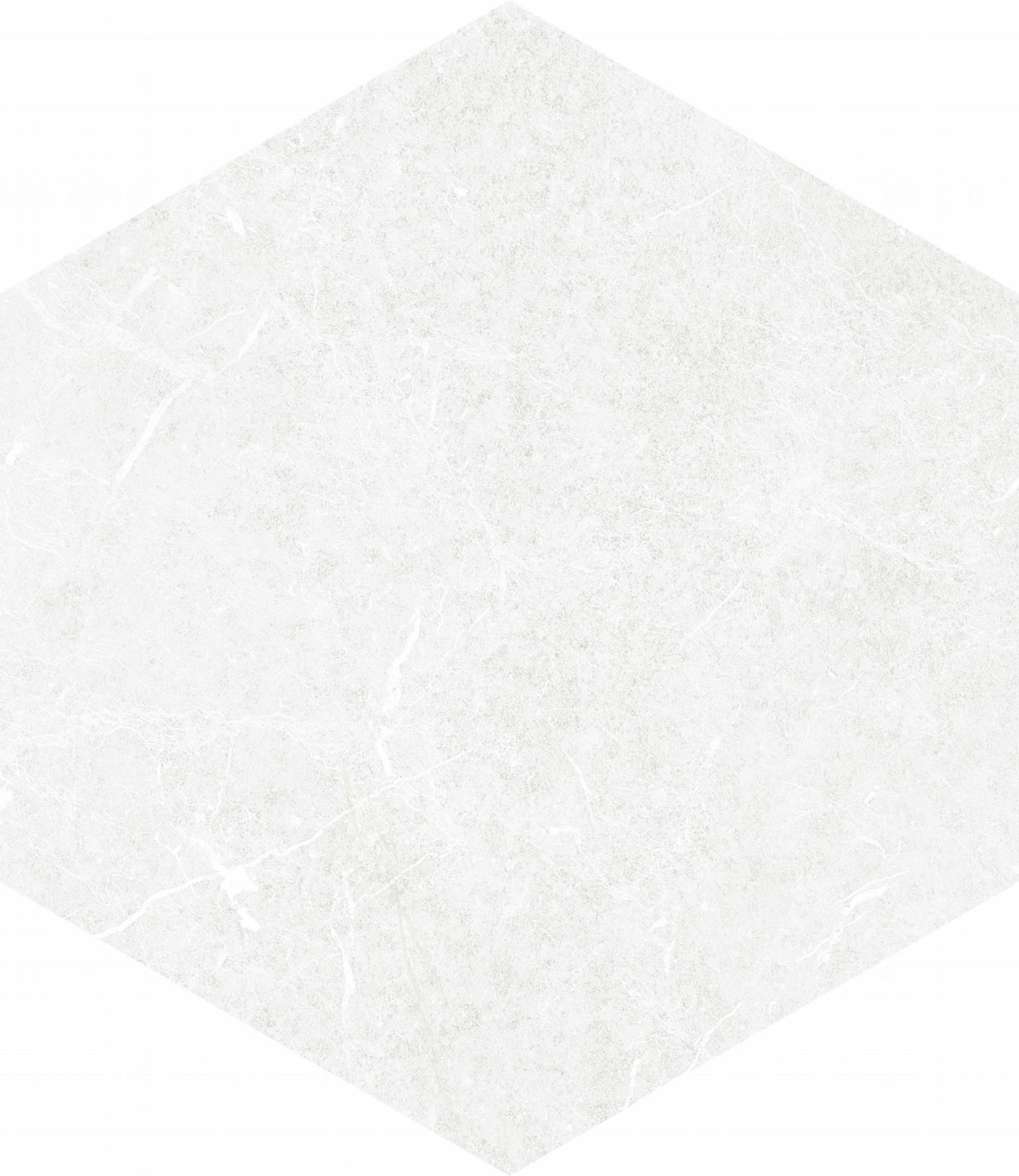 Form 5.5X6.3” White Hexagon | Clon Digital Tile Catalog