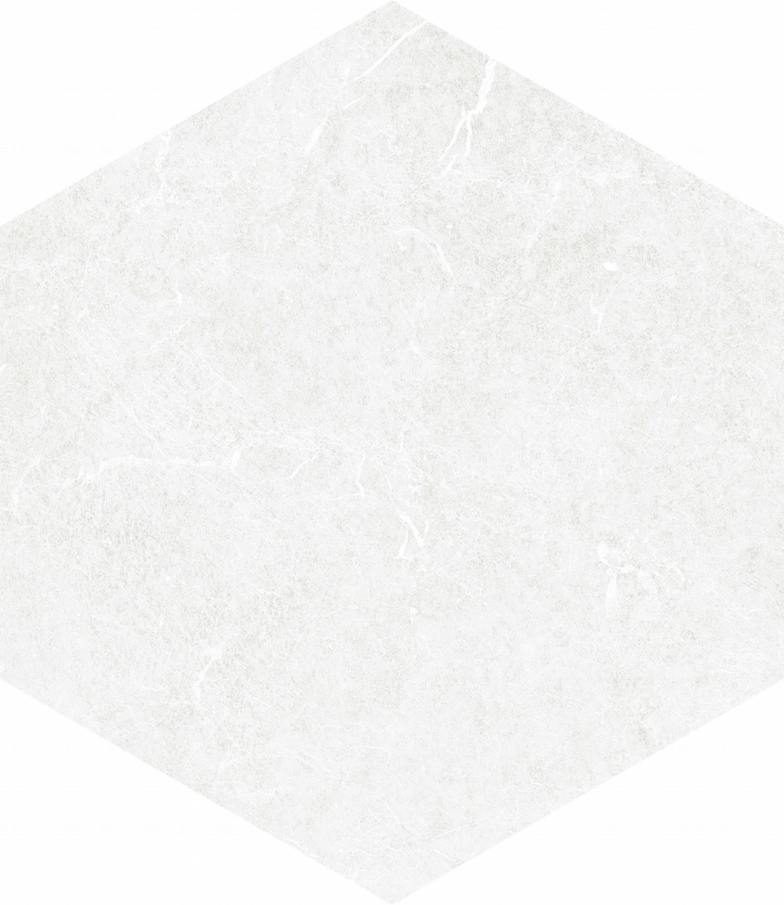 Form 5.5X6.3” White Hexagon | Clon Digital Tile Catalog