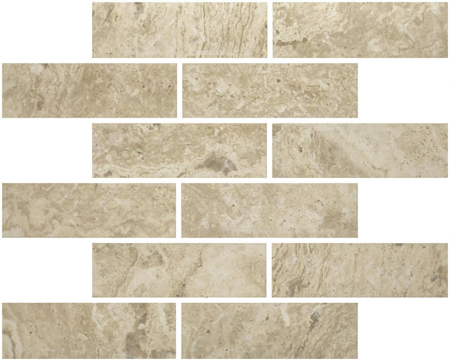 Ivory 2X6 Mosaic | Clon Digital Tile Catalog
