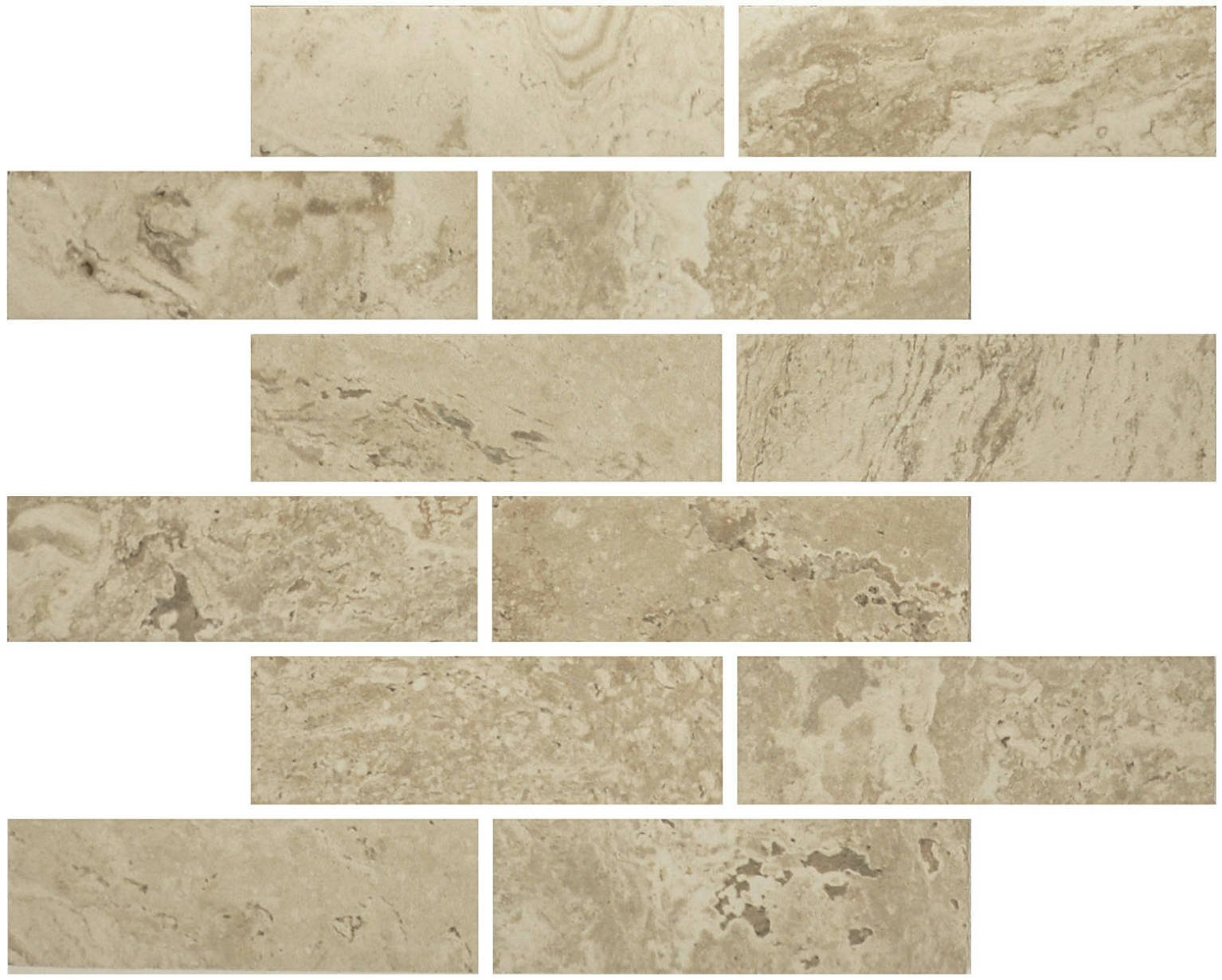 Ivory 2X6 Mosaic | Clon Digital Tile Catalog