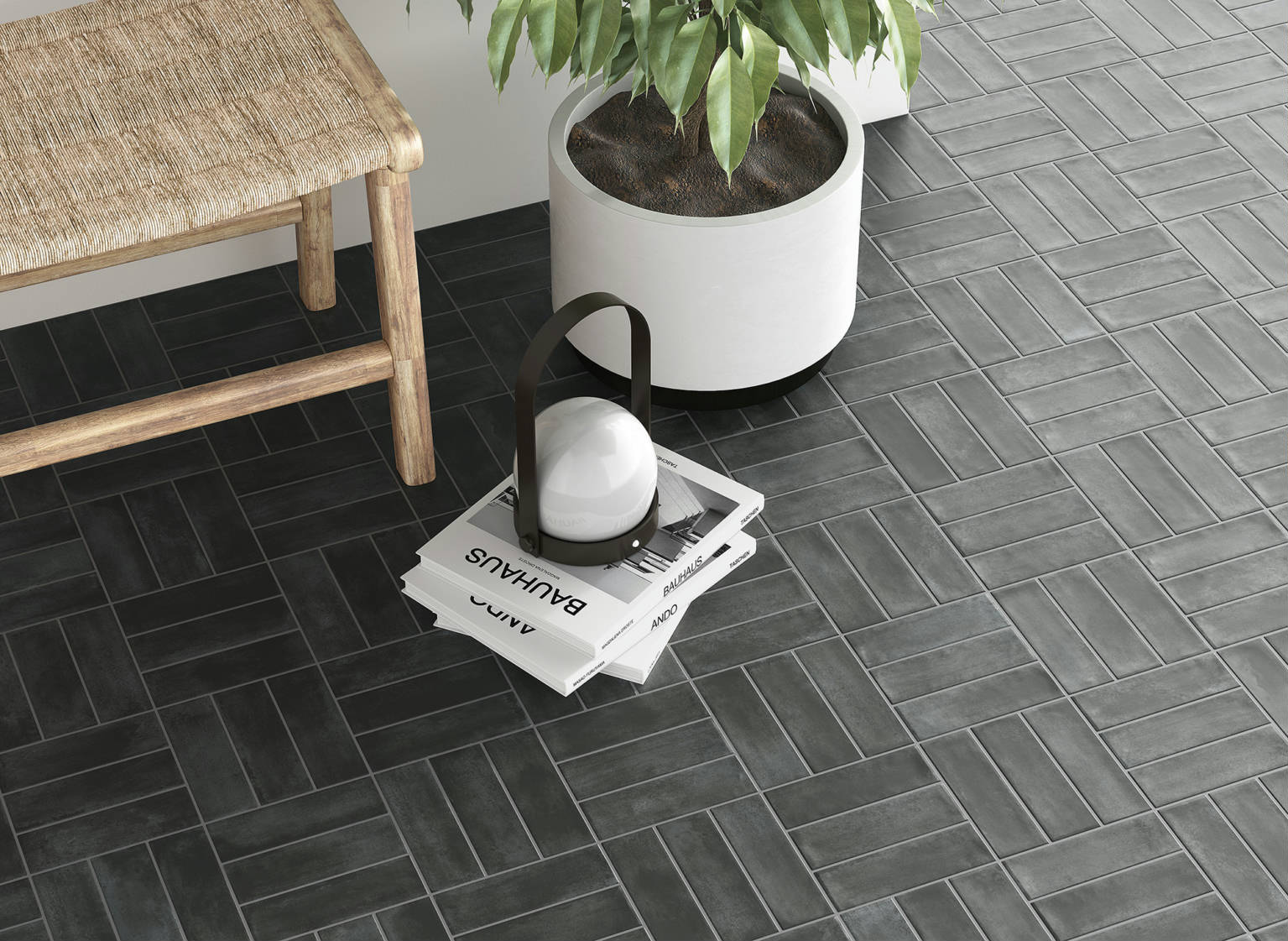 Lisbon 2x6" Graphite | Clon Digital Tile Catalog
