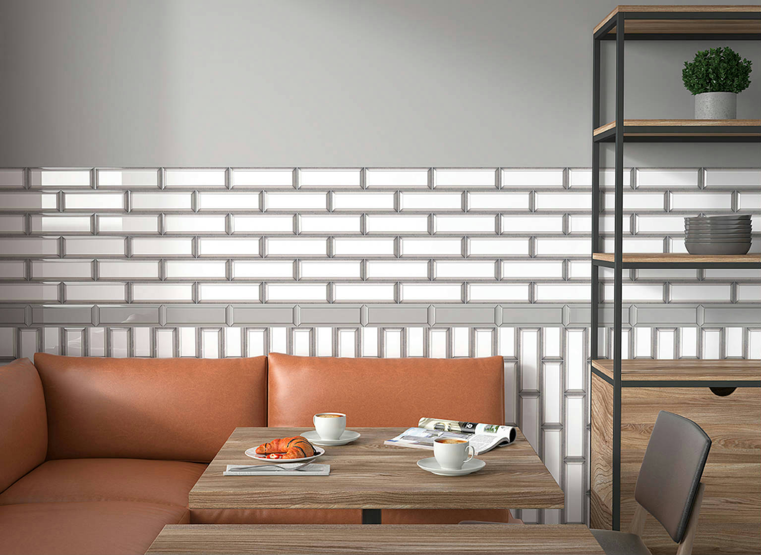 Marco 3x9" Blurred Black | Clon Digital Tile Catalog