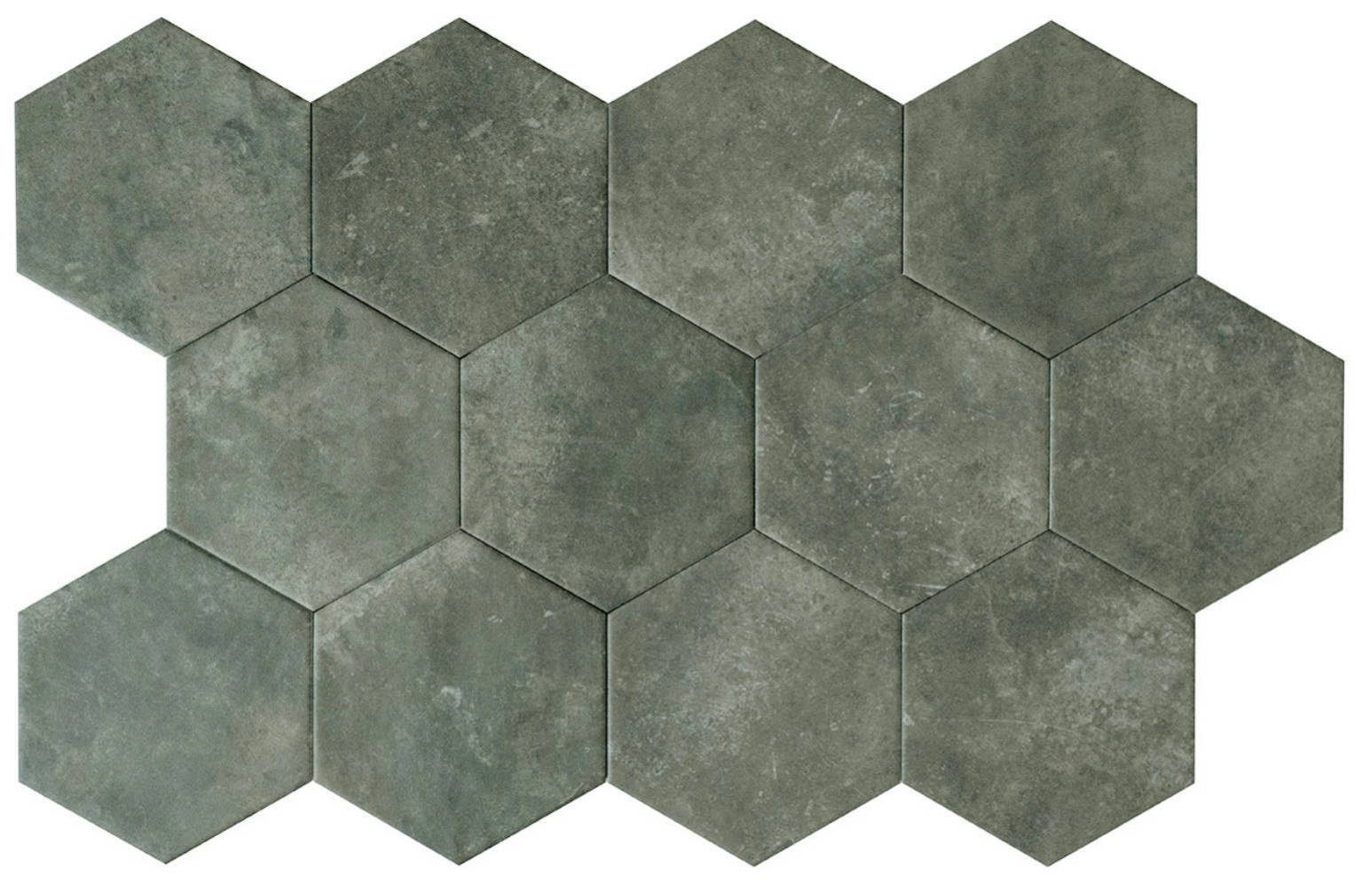 Seville 5.5X6.3” Black Hexagon | Clon Digital Tile Catalog