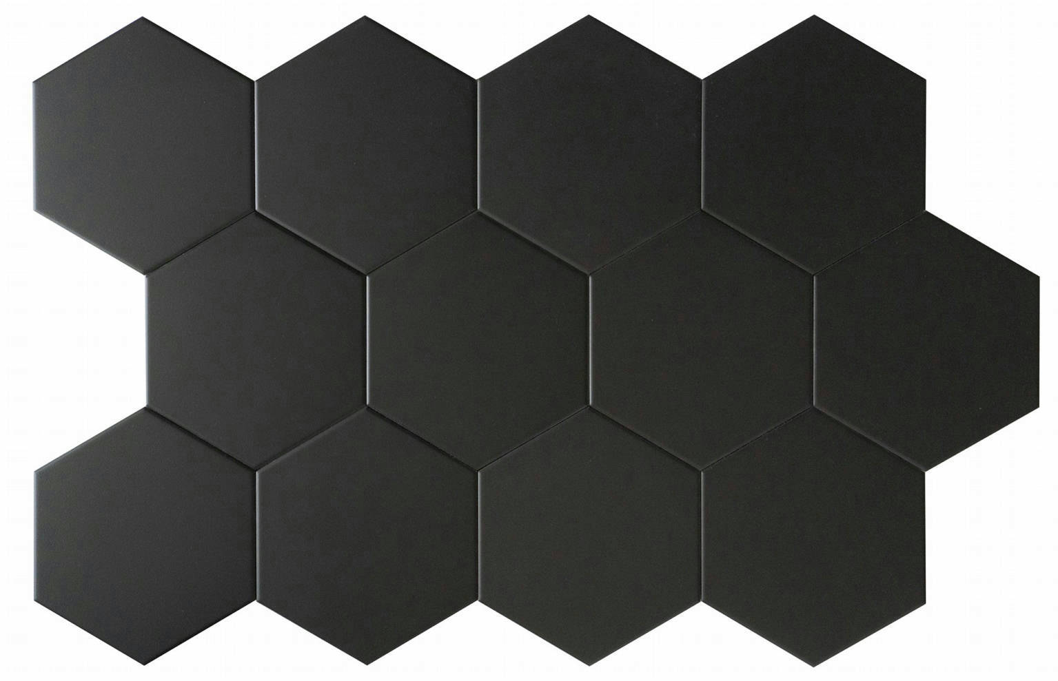 Vida 5.5X6.3” Black Hexagon | Clon Digital Tile Catalog