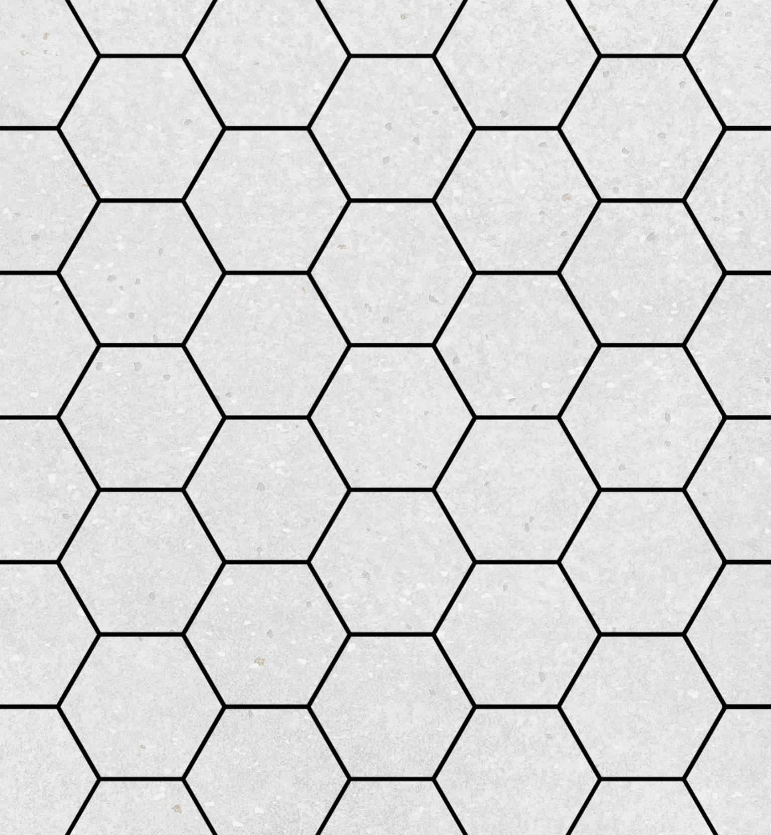 3" Hexagon White Mosaic | Clon Digital Tile Catalog