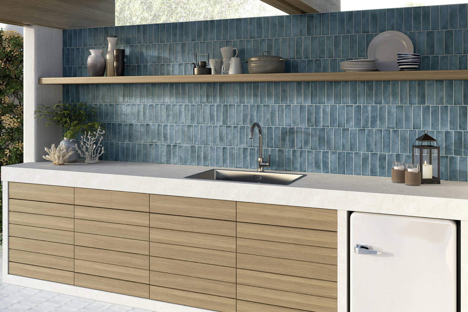 Lisbon 2X6 Blue | Clon Digital Tile Catalog