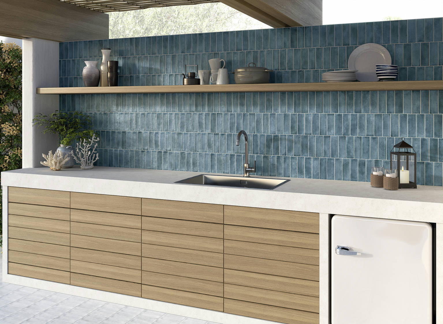 Lisbon 2x6" Blue | Clon Digital Tile Catalog