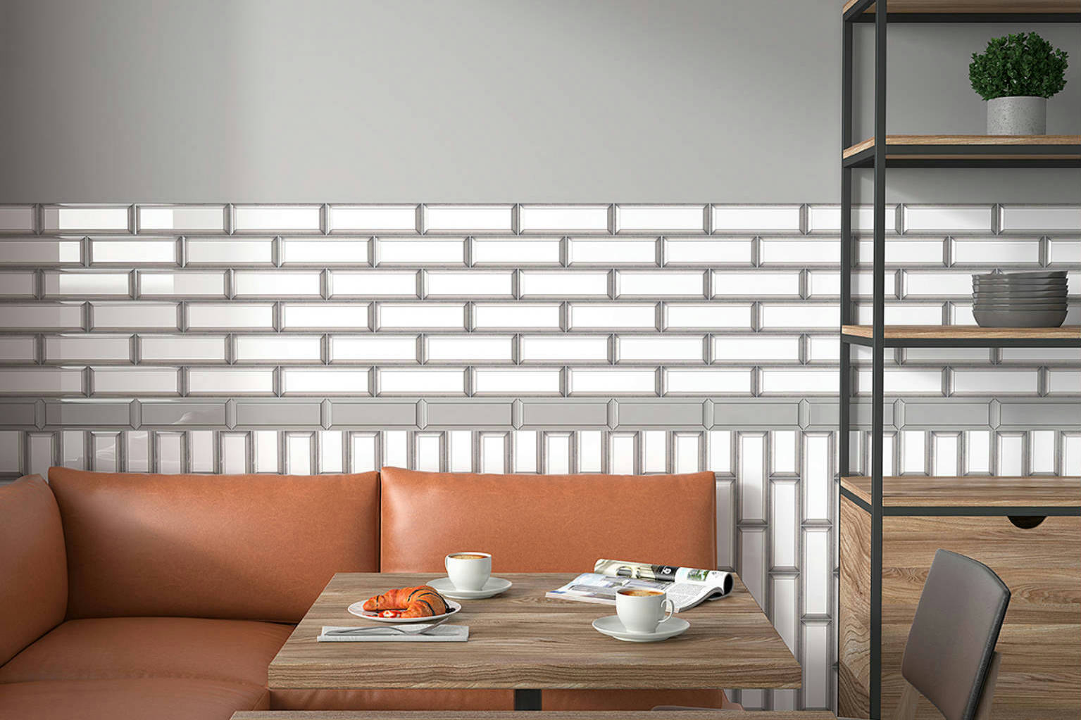 Marco 3X9 Blurred Black | Clon Digital Tile Catalog