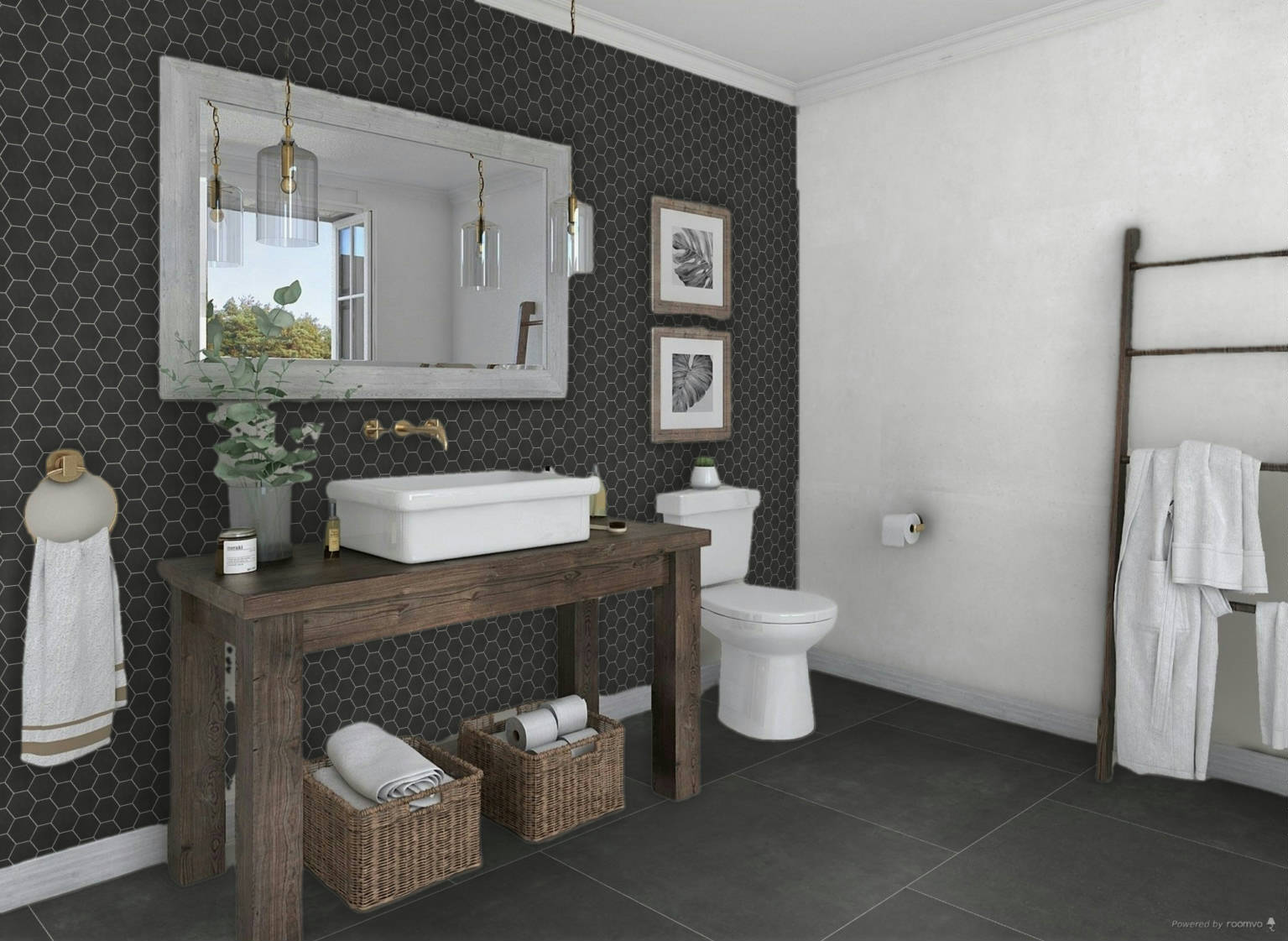 Ashland 36X36 Black | Clon Digital Tile Catalog