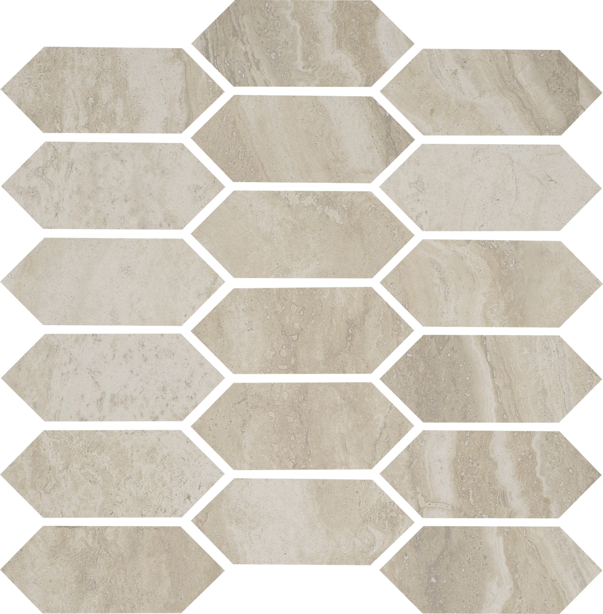 Essence Beige Picket Mosaic | Clon Digital Tile Catalog
