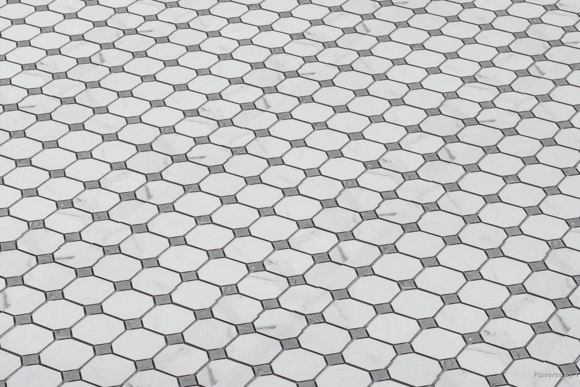 Treasure Statuario Octagon / Dot | Clon Digital Tile Catalog