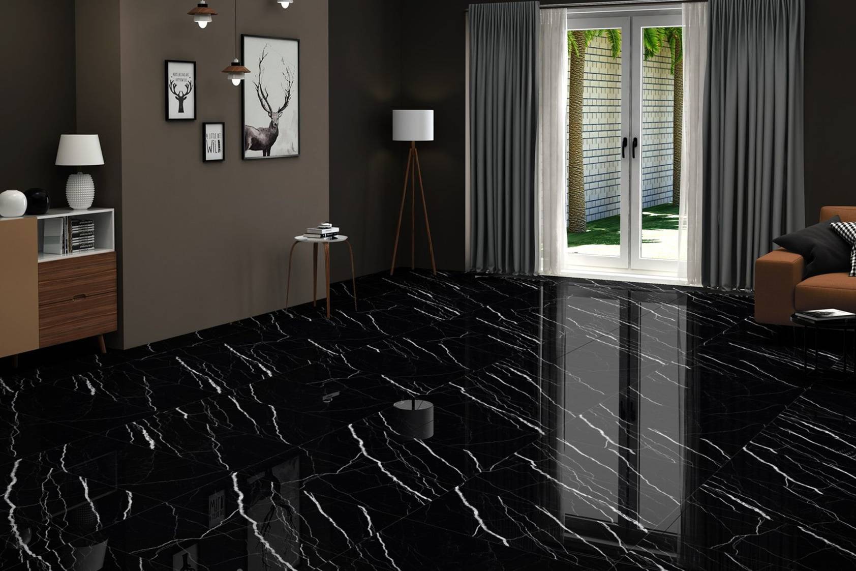Treasure Midnight Nero 24x48 | Clon Digital Tile Catalog