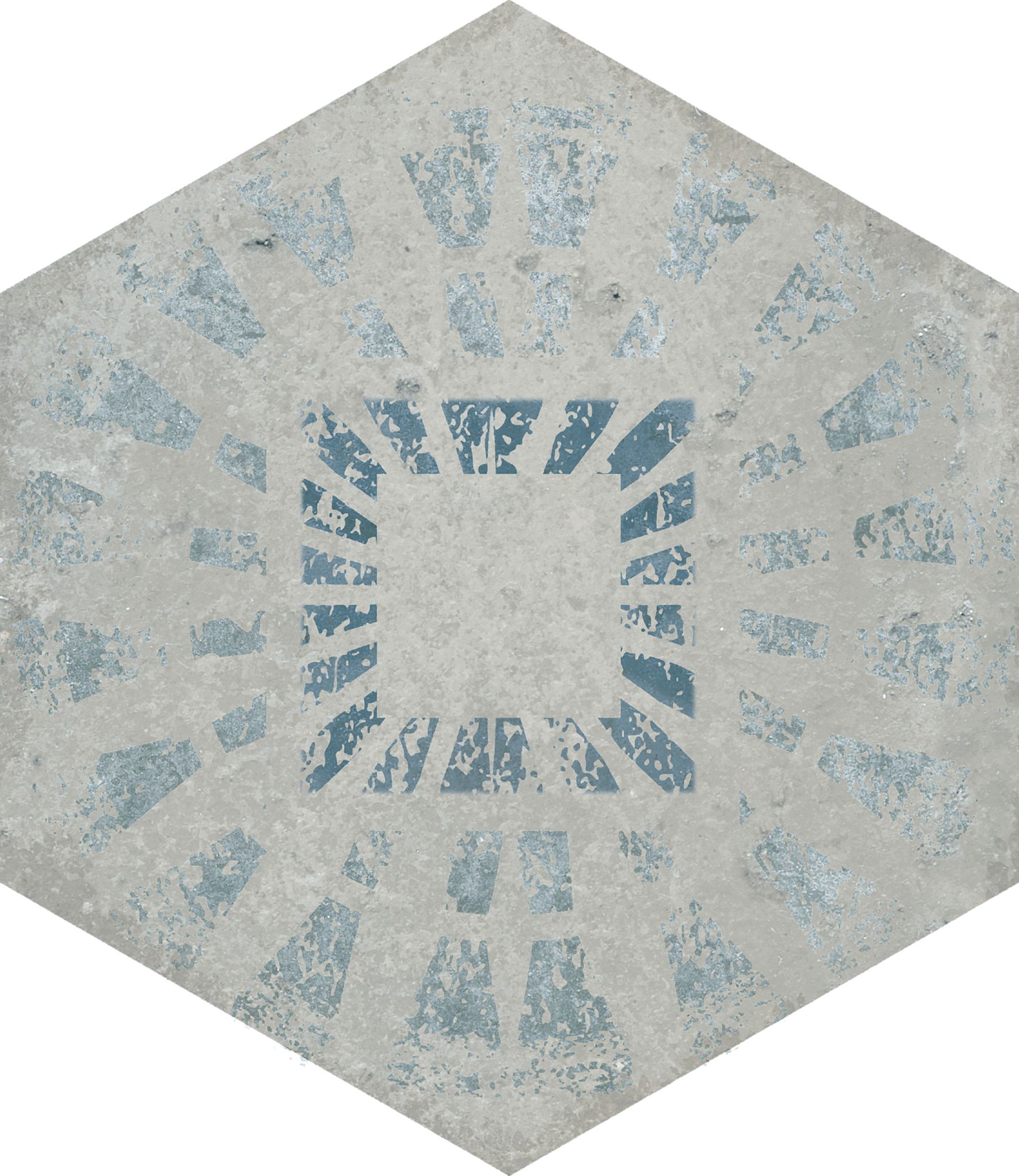 Alma 5.5X6.3 Grey Decor Hexagon | Clon Digital Tile Catalog