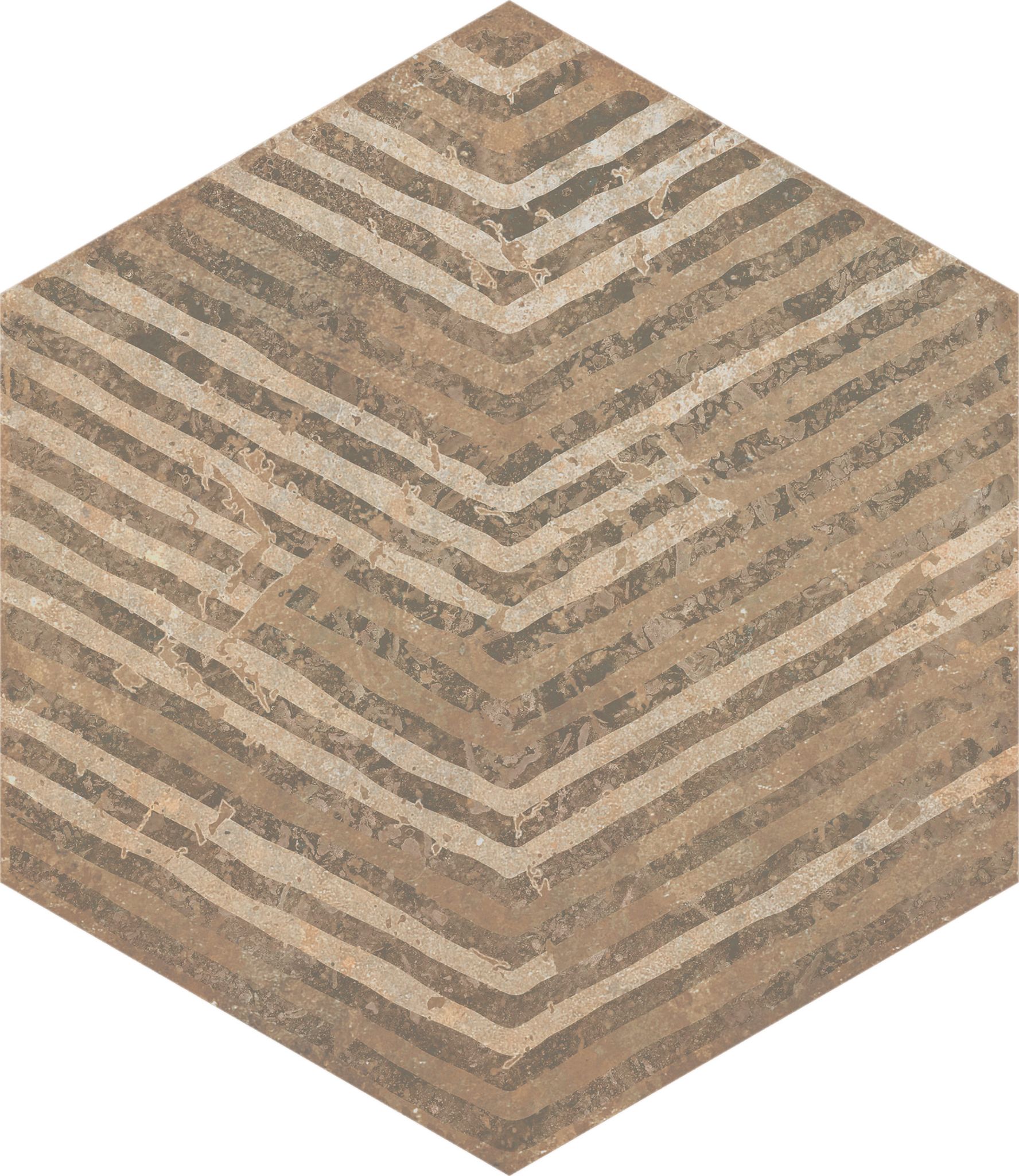 Alma 5.5X6.3 Sand Decor Hexagon | Clon Digital Tile Catalog