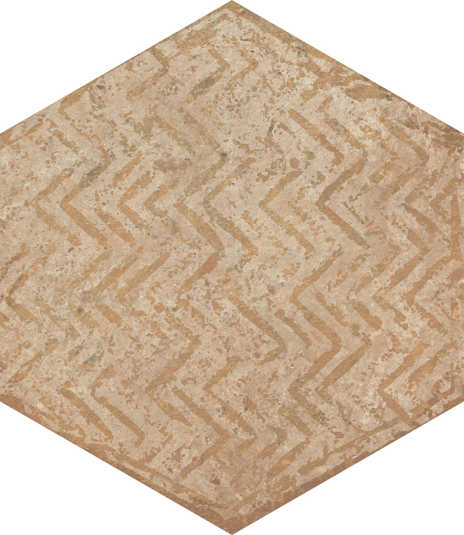 Alma 5.5X6.3 Sand Decor Hexagon | Clon Digital Tile Catalog