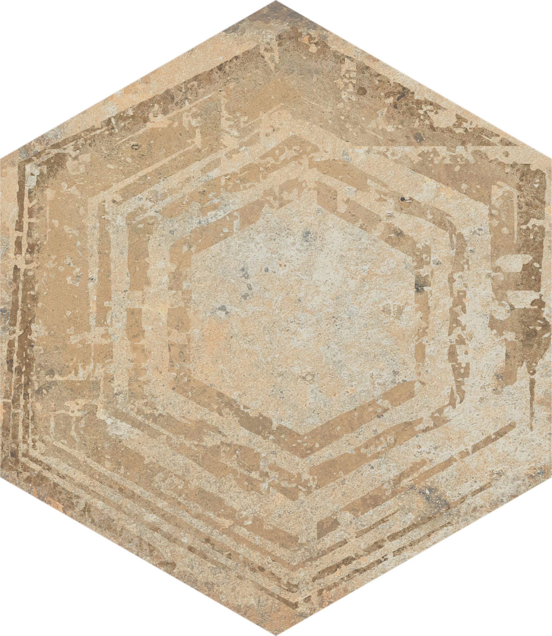 Alma 5.5X6.3 Sand Decor Hexagon | Clon Digital Tile Catalog