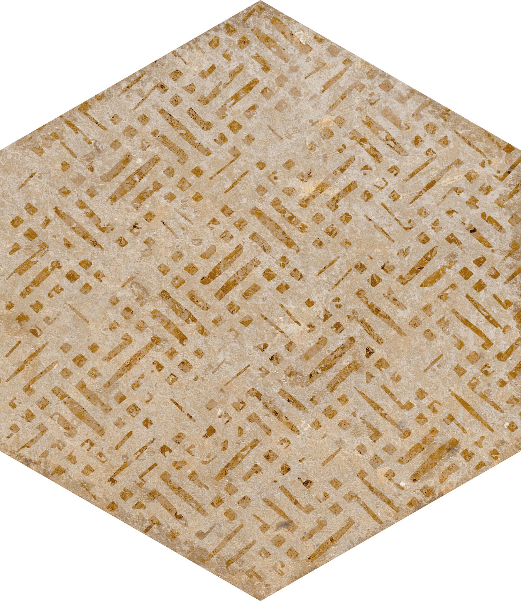 Alma 5.5X6.3 Sand Decor Hexagon | Clon Digital Tile Catalog