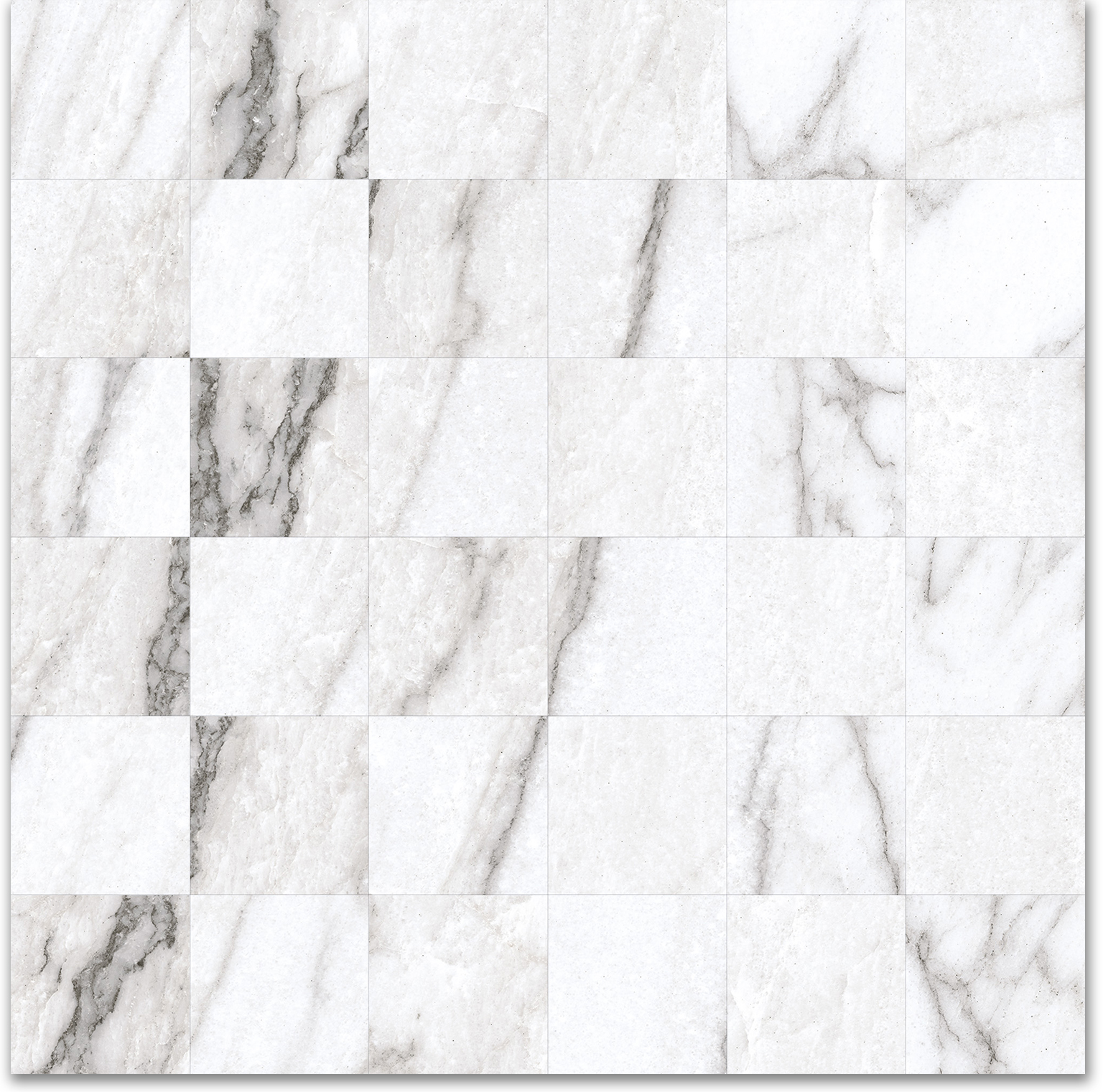 2X2 Mosaic-Polished Glamour White | Clon Digital Tile Catalog