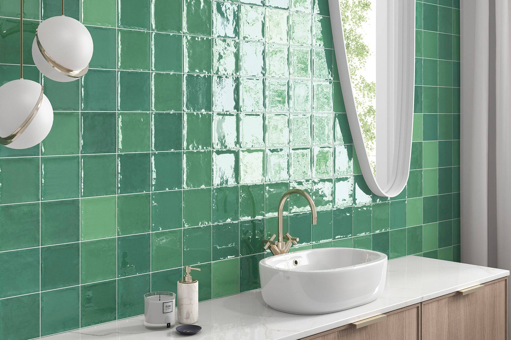 Morocco Green 5x5 | Clon Digital Tile Catalog