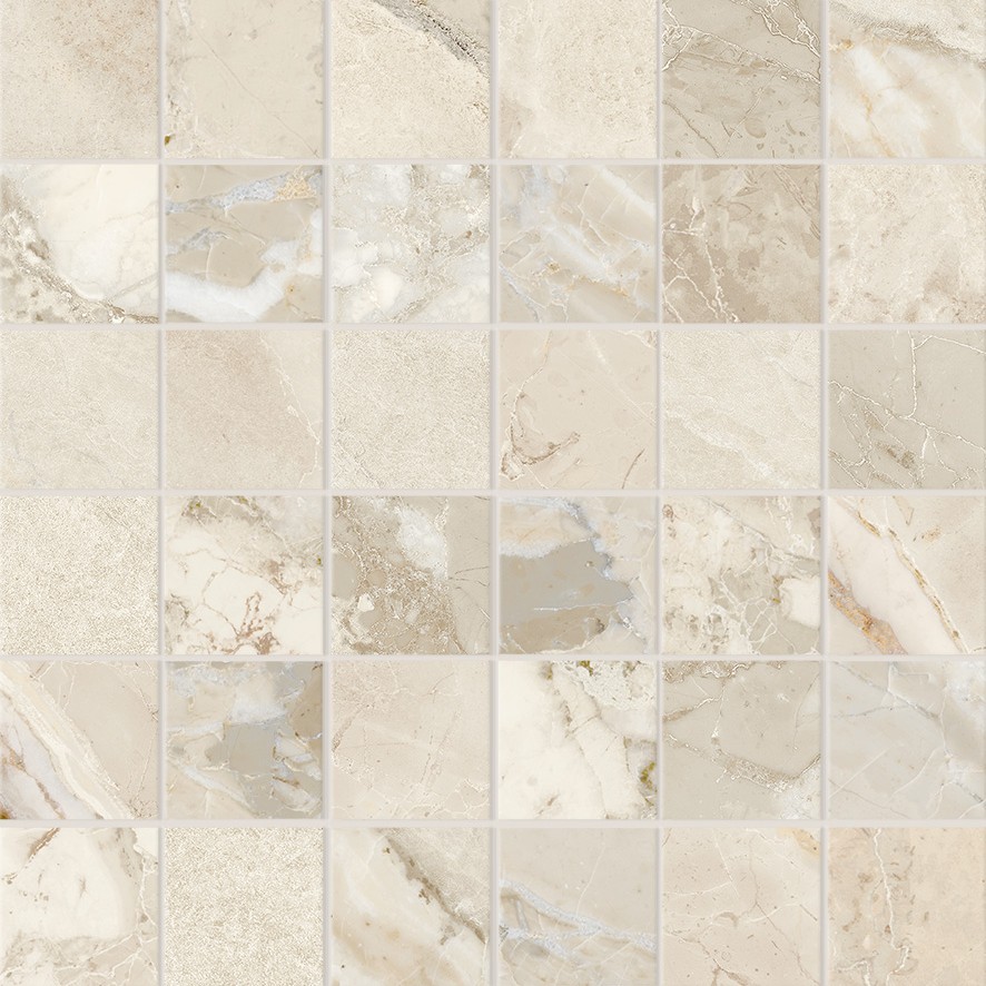 Dynasty Almond 2X2 Mosaic | Clon Digital Tile Catalog